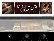 Tablet Screenshot of michaelscigars.com